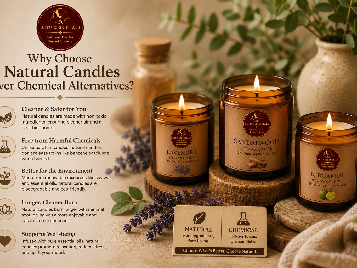Why Choose Natural Candles Over Chemical Alternatives?